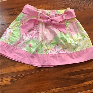 Lilly Pulitzer girls 3t skirt with ribbon belt